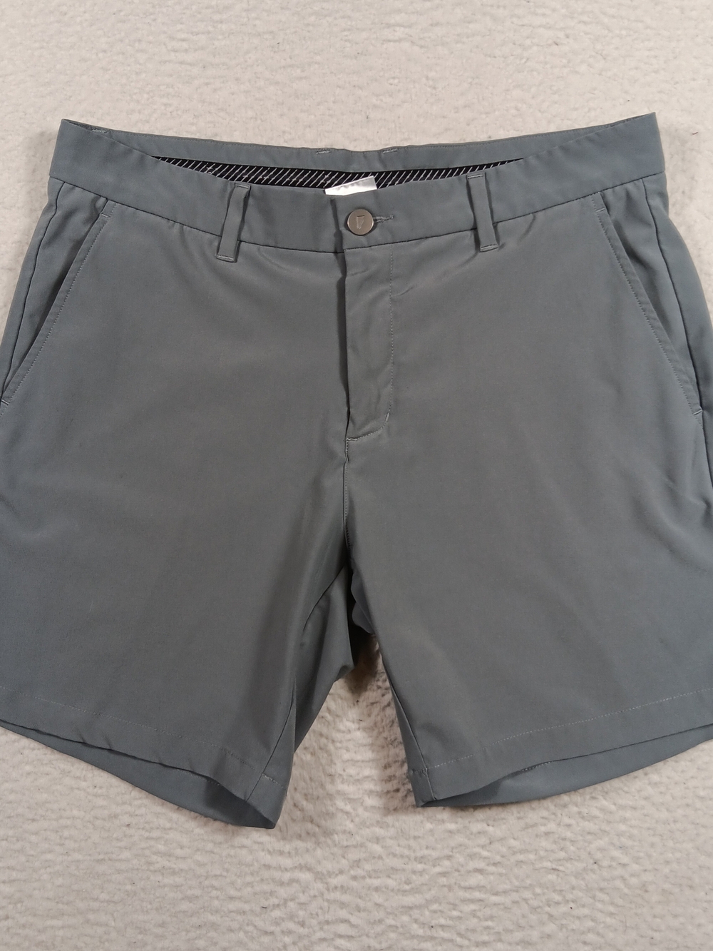 Primo Golf Shorts Mens 34 Gray 7" Inseam Lightweight Performance Stretch Chino